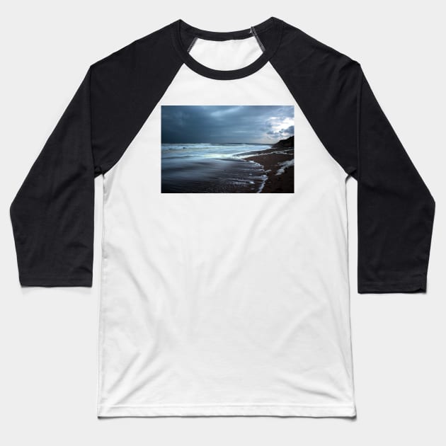 Introspective Beach// What Makes You Feel Alive? Baseball T-Shirt by annaprendergast